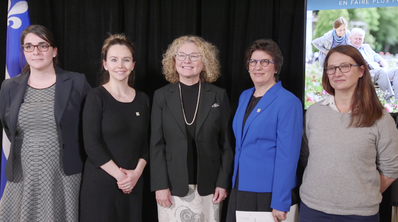 Visite de Madame Marguerite Blais, ministre responsable des aînés et des proches aidant au Collaboratif